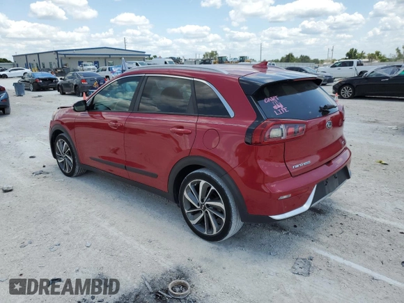 2018 Kia Niro Touring with VIN KNDCE3LC1J5111263, listed as a Copart auction lot 51804444 with 104,192 mi miles and Non Repairable. Bid and sale history available at carsss.com. Image 2.
