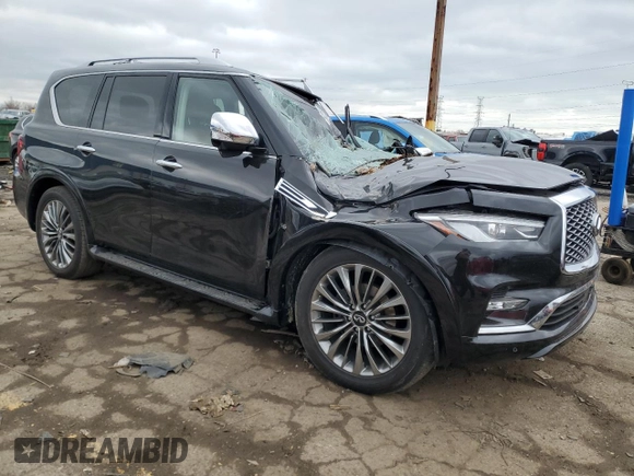 2019 Infiniti QX80 LUXE with VIN JN8AZ2NE5K9234907, listed as a Copart auction lot 50197445 with Not Provided miles and Clean Title. Bid and sale history available at carsss.com. Image 4.