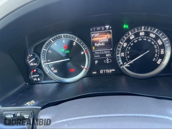 2016 Lexus LX 570 with VIN JTJHY7AX4G4198811, listed as a IAAI auction lot 42702619 with 107,759 mi miles and . Bid and sale history available at DreamBid. Image 7.