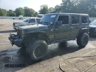 2015 Jeep Wrangler Unlimited Sport with VIN 1C4BJWDGXFL594149, listed as a Copart auction lot 57067355 with 92,499 mi miles and Salvage title. Bid and sale history available at DreamBid. Image 1.