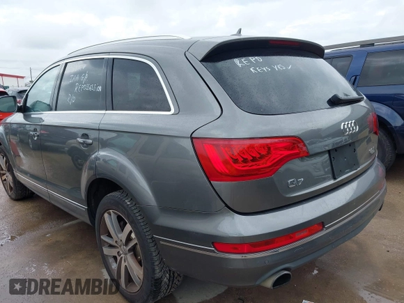 2015 Audi Q7 Premium Plus with VIN WA1LGAFE5FD019091, listed as a IAAI auction lot 42484106 with 140,999 mi miles and . Bid and sale history available at DreamBid. Image 3.