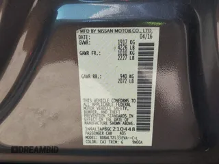 2016 Nissan Altima SR with VIN 1N4AL3AP8GC210448, listed as a IAAI auction lot 42152335 with 158,351 mi miles and . Bid and sale history available at carsss.com. Image 9.