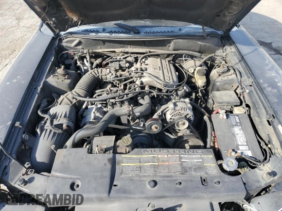 1995 Ford Mustang with VIN 1FALP4046SF257611, listed as a Copart auction lot 47482615 with 175,337 mi miles and Salvage Title. Bid and sale history available at carsss.com. Image 11.