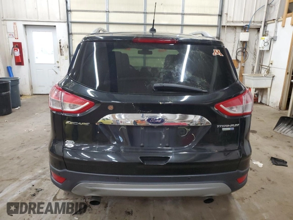 2015 Ford Escape Titanium with VIN 1FMCU9JX9FUA30970, listed as a Copart auction lot 41780275 with 106,114 mi miles and Salvage Title. Bid and sale history available at DreamBid. Image 6.