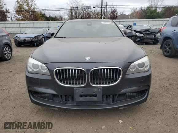 2014 BMW 7 Series 750i xDrive with VIN WBAYB6C52ED224729, listed as a Copart auction lot 77781224 with 0 mi miles and Salvage Title. Bid and sale history available at carsss.com. Image 5.