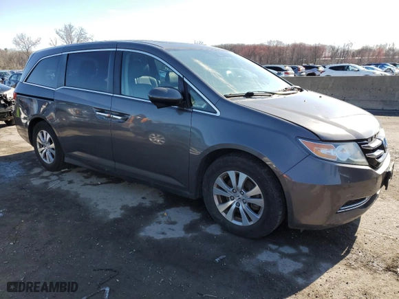 2014 Honda Odyssey EX-L with VIN 5FNRL5H66EB017074, listed as a Copart auction lot 51793265 with 123,245 mi miles and Clean Title. Bid and sale history available at carsss.com. Image 4.