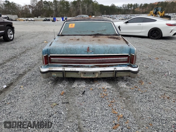 1976 Lincoln Continental with VIN NOV1NNP1AT3, listed as a Copart auction lot 89287695 with Not Provided miles and Non Repairable. Bid and sale history available at DreamBid. Image 6.