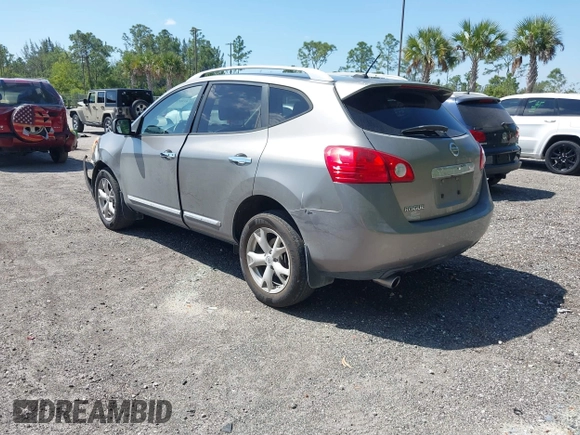 2011 Nissan Rogue SV with VIN JN8AS5MT1BW167276, listed as a IAAI auction lot 41805802 with 105,287 mi miles. Bid and sale history available at carsss.com. Image 3.