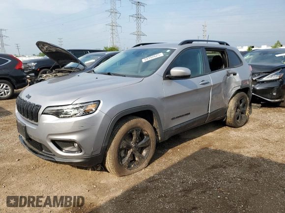 2021 Jeep Cherokee Altitude z VIN 1C4PJMLB9MD228061, wystawiony jako Copart lot #59392625 z przebiegiem 28 320 mil mil oraz Szkoda całkowita • Salvage title. Historia ofert i sprzedaży dostępna na DreamBid. Obrazek 1.