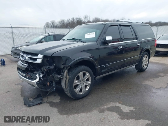 2015 Ford Expedition Max Platinum с VIN 1FMJK1MT9FEF18642, выставлен на аукционе IAAI как лот 41585741 с пробегом 134 911 миль миль и . История ставок и продаж доступна на DreamBid. Изображение 2.