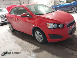 2014 Chevrolet Sonic LT with VIN 1G1JC5SH2E4214489, listed as a IAAI auction lot 41650289 with 93,388 mi miles and . Bid and sale history available at DreamBid. Image 1.