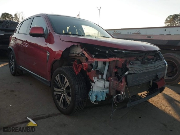 2020 Mitsubishi Outlander Sport ES 2.0 with VIN JA4AP3AU3LU005557, listed as a IAAI auction lot 41264637 with 59,403 mi miles. Bid and sale history available at carsss.com. Image 1.