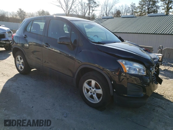 2016 Chevrolet Trax LS with VIN KL7CJNSB4GB655151, listed as a Copart auction lot 48184035 with 75,067 mi miles and Salvage Title. Bid and sale history available at carsss.com. Image 4.