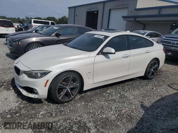 2018 BMW 4 Series 430i with VIN WBA4J1C57JBM10907, listed as a Copart auction lot 61549305 with 122,078 mi miles and Salvage title. Bid and sale history available at DreamBid. Image 1.