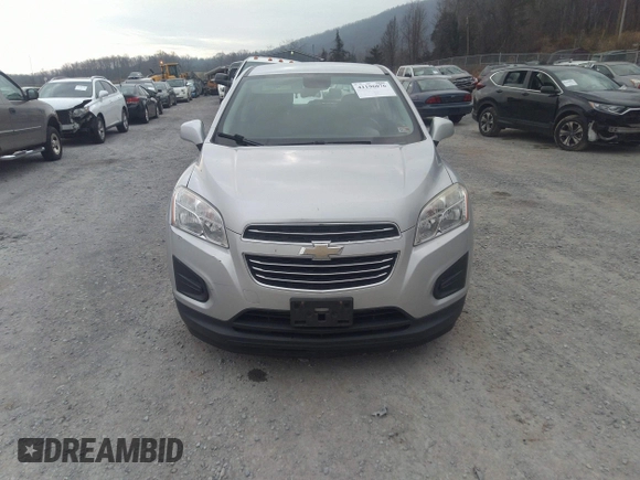 2016 Chevrolet Trax LS with VIN 3GNCJKSB1GL254664, listed as a IAAI auction lot 41196076 with 153,205 mi miles. Bid and sale history available at carsss.com. Image 12.