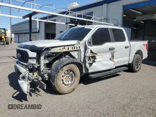 2023 Ford F-150 XL with VIN 1FTEW1EP9PKF55852, listed as a Copart auction lot 58379025 with 46,939 mi miles and Salvage title. Bid and sale history available at DreamBid. Image 1.