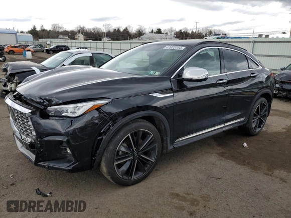 2022 Infiniti QX55 Essential z VIN 3PCAJ5K34NF102691, wystawiony jako Copart lot #47073134 z przebiegiem 19 552 mil mil oraz Szkoda całkowita • Salvage title. Historia ofert i sprzedaży dostępna na DreamBid. Obrazek 1.