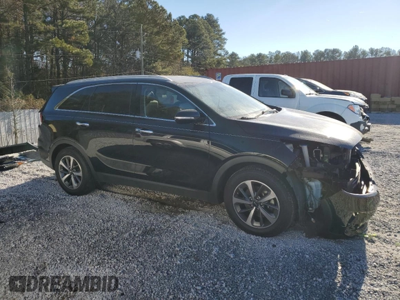 2019 Kia Sorento EX Sport V6 with VIN 5XYPH4A55KG503738, listed as a Copart auction lot 85773814 with 107,046 mi miles and Salvage Title. Bid and sale history available at carsss.com. Image 4.