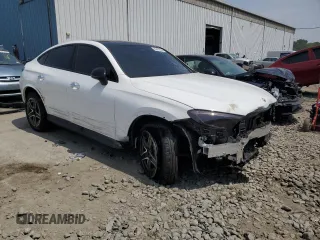 2024 Mercedes-Benz GLC with VIN W1NKJ4HB6RF118284, listed as a Copart auction lot 60476354 with 2,616 mi miles and Salvage Title. Bid and sale history available at carsss.com. Image 4.