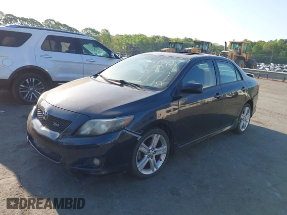 2009 Toyota Corolla XRS with VIN 1NXBE40E59Z003796, listed as a IAAI auction lot 42077772 with 215,159 mi miles. Bid and sale history available at carsss.com. Image 2.