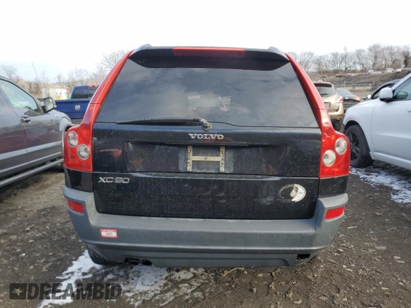 2006 Volvo XC90 2.5L Turbo with VIN YV4CY592661226082, listed as a Copart auction lot 89070365 with 183,492 mi miles and Non Repairable. Bid and sale history available at carsss.com. Image 6.