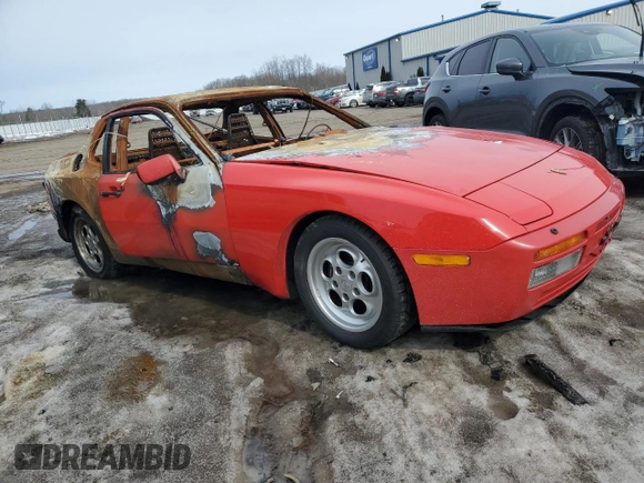 1986 Porsche 944 z VIN WP0AA0958GN152718, wystawiony jako Copart lot #49056775 z przebiegiem Nie podano mil oraz Szkoda całkowita • Salvage title. Historia ofert i sprzedaży dostępna na DreamBid. Obrazek 4.