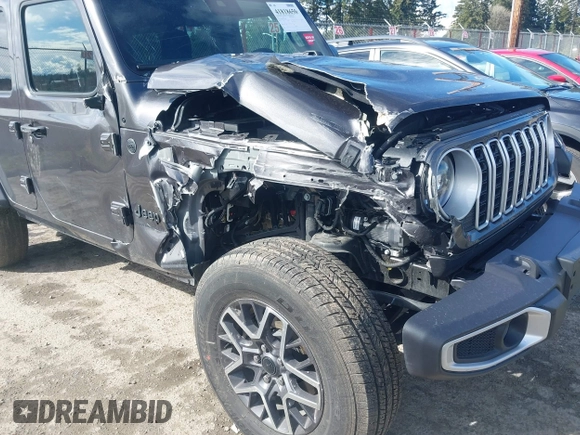 2025 Jeep Wrangler Sahara with VIN 1C4PJXENXSW527925, listed as a IAAI auction lot 41818650 with 5,478 mi miles and . Bid and sale history available at DreamBid. Image 6.