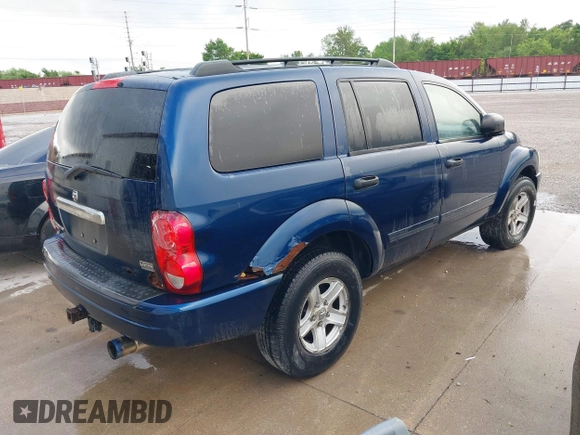 2005 Dodge Durango SLT with VIN 1D4HB48D55F571759, listed as a IAAI auction lot 42278625 with 277,443 mi miles and . Bid and sale history available at DreamBid. Image 4.