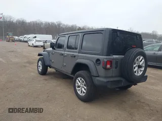 2023 Jeep Wrangler Sport S with VIN 1C4HJXDN0PW638934, listed as a IAAI auction lot 41719467 with 16,686 mi miles and . Bid and sale history available at DreamBid. Image 3.