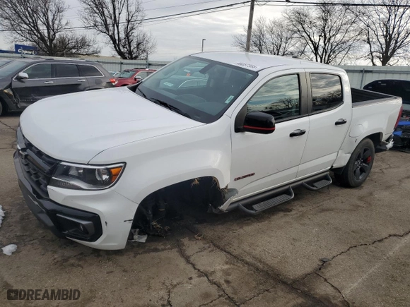 2022 Chevrolet Colorado 2WD LT with VIN 1GCGSCEN8N1201161, listed as a Copart auction lot 46057355 with 63,401 mi miles and Salvage Title. Bid and sale history available at carsss.com. Image 1.