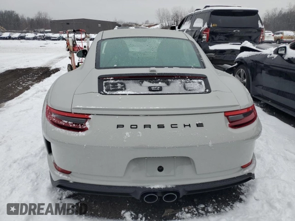 2018 Porsche 911 GT3 with VIN WP0AC2A92JS176459, listed as a Copart auction lot 82401584 with Not Provided miles and Salvage Title. Bid and sale history available at DreamBid. Image 6.