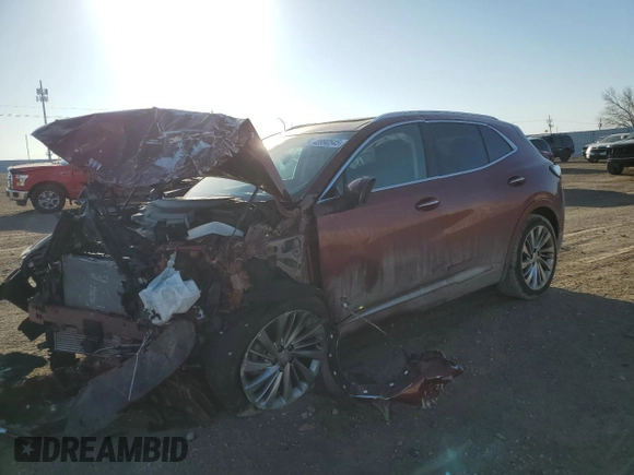 2024 Buick Envision Avenir with VIN LRBFZSE4XRD048407, listed as a Copart auction lot 48990545 with Not Provided miles and Salvage Title. Bid and sale history available at carsss.com. Image 1.