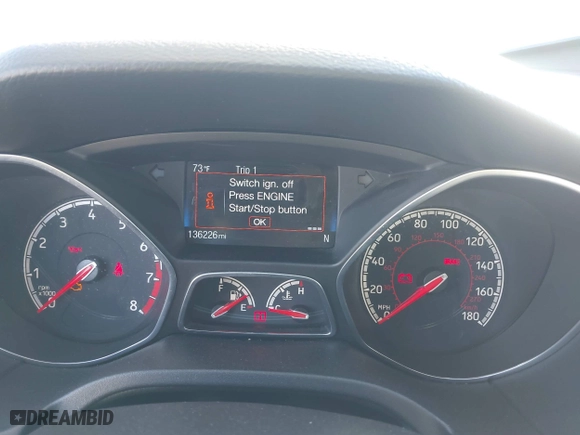 2015 Ford Focus ST with VIN 1FADP3L92FL380352, listed as a IAAI auction lot 41365139 with 136,226 mi miles. Bid and sale history available at carsss.com. Image 16.
