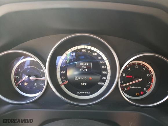 2015 Mercedes-Benz E-Class E 63 AMG S-Model with VIN WDDHF7GB5FB130070, listed as a Copart auction lot 66923843 with 69,795 mi miles. Bid and sale history available at carsss.com. Image 9.