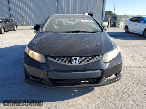 2012 Honda Civic Cpe LX with VIN 2HGFG3B52CH565934, listed as a Copart auction lot 74461284 with 259,290 mi miles and Salvage Title. Bid and sale history available at carsss.com. Image 5.