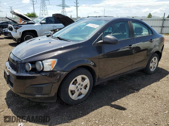 2014 Chevrolet Sonic LS with VIN 1G1JA5SH1E4241785, listed as a Copart auction lot 61914455 with 95,014 mi miles and Clean title. Bid and sale history available at DreamBid. Image 1.
