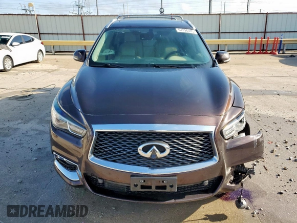 2019 Infiniti QX60 Pure with VIN 5N1DL0MN0KC504592, listed as a Copart auction lot 57896385 with 99,185 mi miles and Salvage title. Bid and sale history available at DreamBid. Image 5.