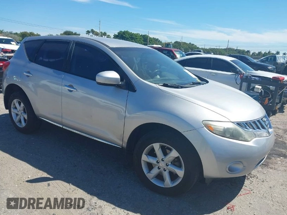 2009 Nissan Murano SL with VIN JN8AZ18U09W101917, listed as a IAAI auction lot 41856099 with 194,809 mi miles. Bid and sale history available at carsss.com. Image 1.