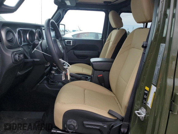 2022 Jeep Wrangler Unlimited Sport with VIN 1C4HJXDG2NW279018, listed as a Copart auction lot 87961135 with 11,015 mi miles and Salvage title. Bid and sale history available at DreamBid. Image 7.