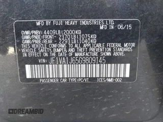 2016 Subaru WRX Limited with VIN JF1VA1J65G9809145, listed as a IAAI auction lot 42507955 with 122,044 mi miles and . Bid and sale history available at DreamBid. Image 9.