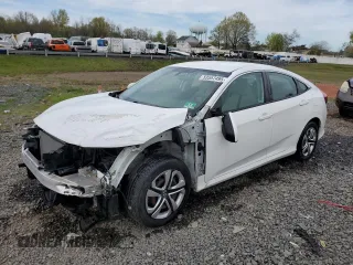 2018 Honda Civic LX with VIN 2HGFC2F55JH597340, listed as a Copart auction lot 53557495 with 8,232 mi miles and Salvage Title. Bid and sale history available at DreamBid. Image 1.