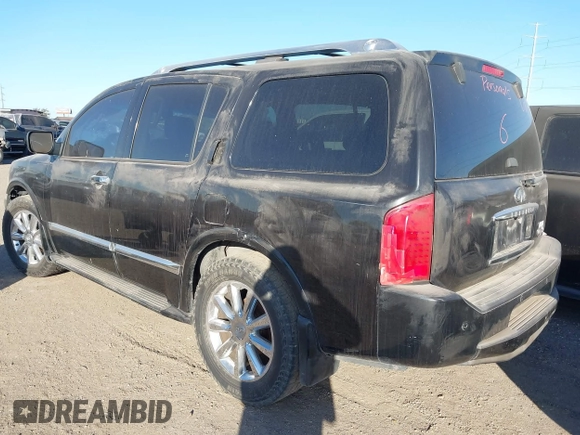 2009 Infiniti QX56 with VIN 5N3AA08D69N904172, listed as a IAAI auction lot 41756378 with 209,031 mi miles. Bid and sale history available at carsss.com. Image 3.