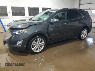 2019 Chevrolet Equinox Premier z VIN 2GNAXYEX6K6284952, wystawiony jako Copart lot #55828055 z przebiegiem 88 762 mil mil oraz Szkoda całkowita • Salvage title. Historia ofert i sprzedaży dostępna na DreamBid. Obrazek 1.