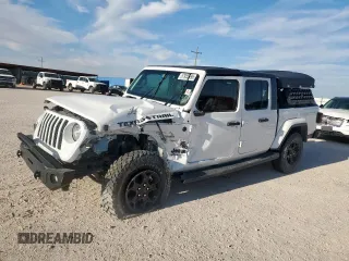 2023 Jeep Gladiator Texas Trail with VIN 1C6HJTAGXPL571931, listed as a Copart auction lot 57955995 with 25,611 mi miles and Salvage title. Bid and sale history available at DreamBid. Image 1.