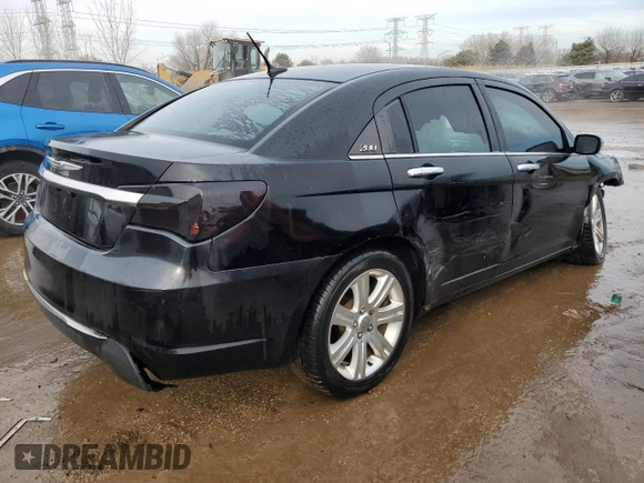 2012 Chrysler 200 Limited with VIN 1C3CCBCB5CN283584, listed as a Copart auction lot 88897105 with 76,671 mi miles and Salvage Title. Bid and sale history available at carsss.com. Image 3.