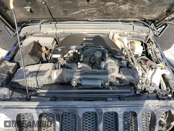 2020 Jeep Wrangler Unlimited Sport S with VIN 1C4HJXDG8LW207687, listed as a Copart auction lot 53818565 with 72,749 mi miles and Salvage title. Bid and sale history available at DreamBid. Image 12.