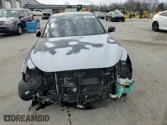 2017 Infiniti Q50 Red Sport 400 with VIN JN1FV7AP3HM850700, listed as a Copart auction lot 49844005 with 58,257 mi miles and Salvage title. Bid and sale history available at DreamBid. Image 14.
