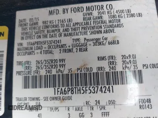 2015 Ford Mustang EcoBoost with VIN 1FA6P8TH5F5374241, listed as a IAAI auction lot 42556786 with 140,017 mi miles and . Bid and sale history available at DreamBid. Image 9.