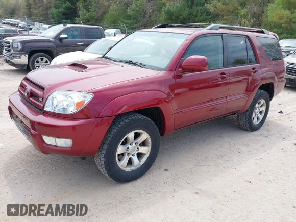 2005 Toyota 4Runner SR5 with VIN JTEBT14R458020299, listed as a IAAI auction lot 42216142 with 106,572 mi miles and . Bid and sale history available at DreamBid. Image 22.