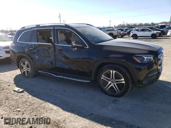 2021 Mercedes-Benz GLS with VIN 4JGFF5KE9MA402996, listed as a Copart auction lot 40803303 with 19,559 mi miles. Bid and sale history available at carsss.com. Image 4.